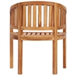 vidaXL Solid Teak Wood Medium Durable Garden Chair in Natural Teak