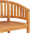 vidaXL Solid Teak Wood Medium Durable Garden Chair in Natural Teak