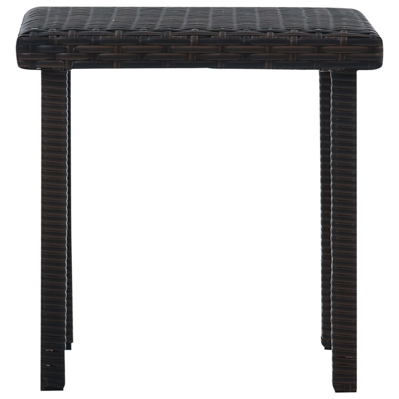 vidaXL Small Garden Table in Brown
