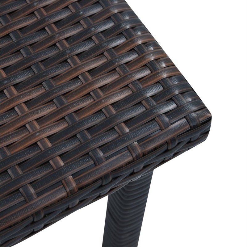 vidaXL Small Garden Table in Brown