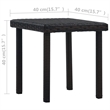 vidaXL Small Garden Table in Brown