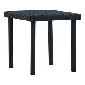 vidaXL PE rattan Garden Table in Black