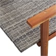 vidaXL Poly Rattan Sun Lounger in Gray