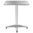 vidaXL Aluminum Garden Table in Silver