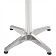 vidaXL Aluminum Garden Table in Silver