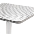 vidaXL Aluminum Garden Table in Silver