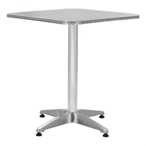 vidaXL Aluminum Garden Table in Silver