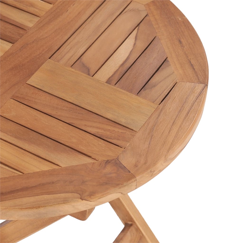vidaXL Teak Wood Outdoor Table in Natural