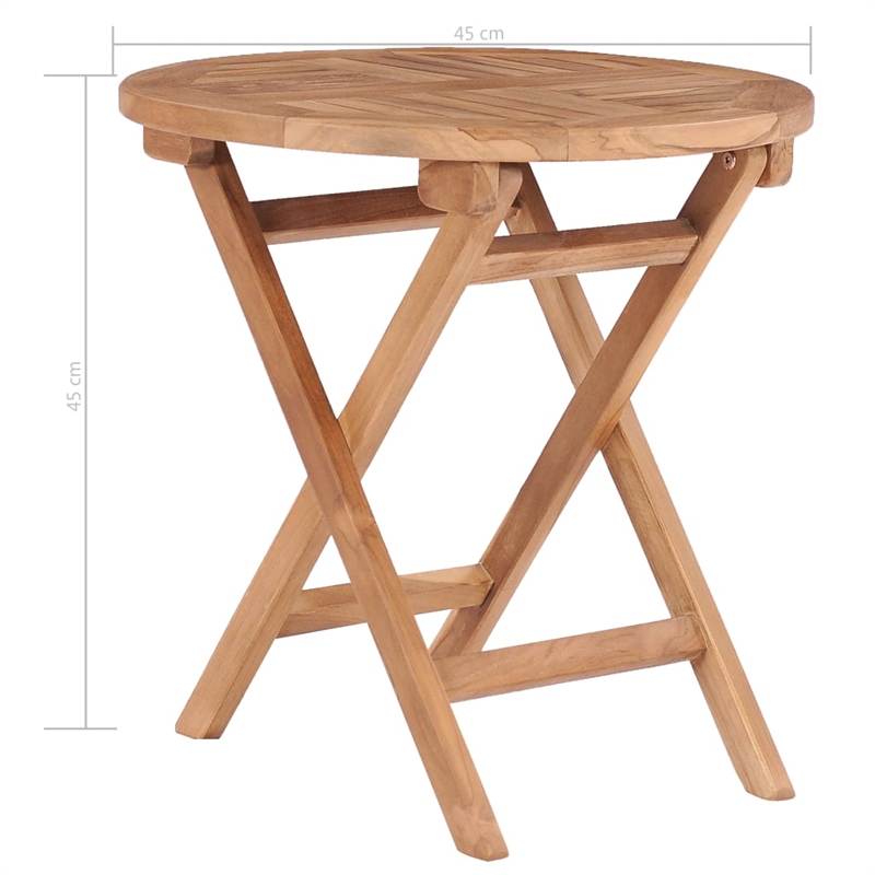 vidaXL Teak Wood Outdoor Table in Natural