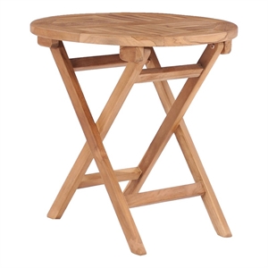 vidaXL Teak Wood Outdoor Table in Natural