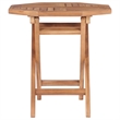 vidaXL Small Teak Wood Outdoor Table in Natural