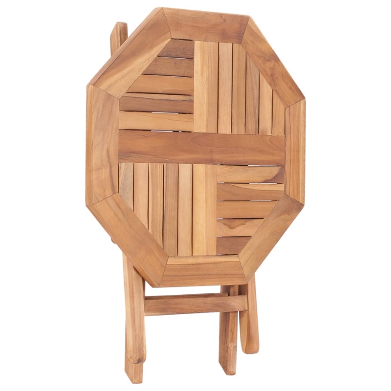 vidaXL Small Teak Wood Outdoor Table in Natural