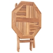 vidaXL Small Teak Wood Outdoor Table in Natural
