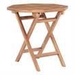 vidaXL Small Teak Wood Outdoor Table in Natural