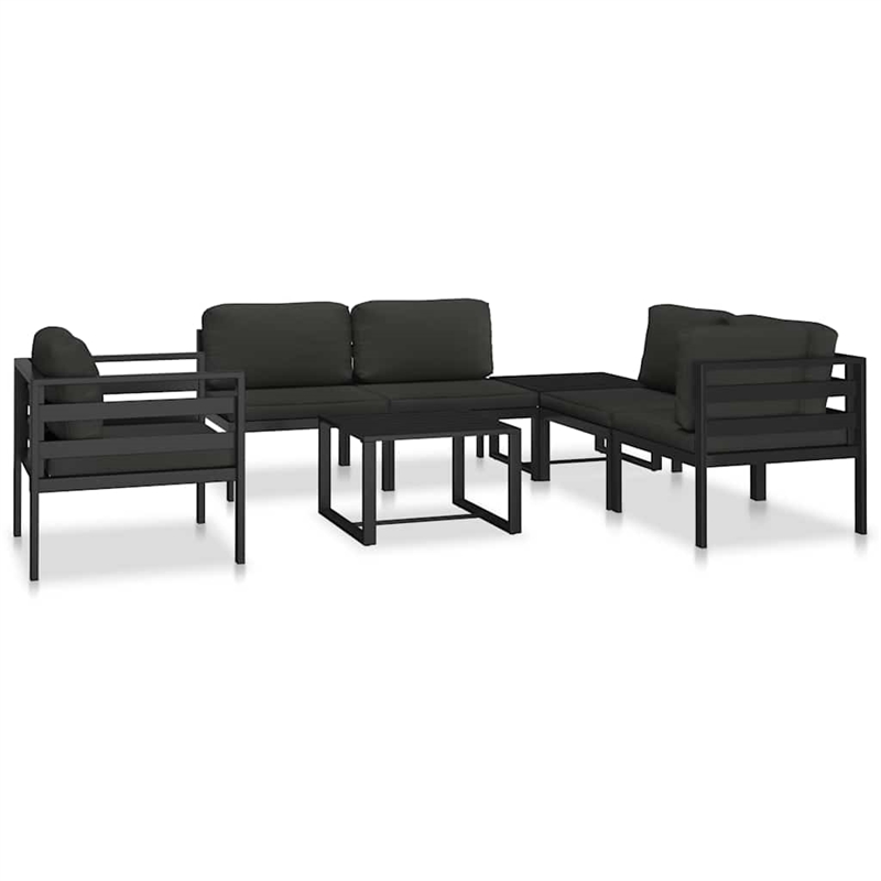 vidaXL Aluminum Outdoor Table in Anthracite