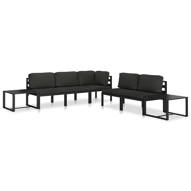 vidaXL Aluminum Outdoor Table in Anthracite