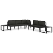 vidaXL Aluminum Outdoor Table in Anthracite
