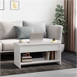 vidaXL Engineered Wood Medium Coffee Table in White