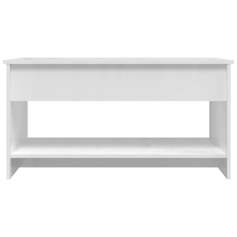 vidaXL Engineered Wood Medium Coffee Table in White