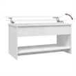 vidaXL Engineered Wood Medium Coffee Table in White