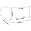 vidaXL Engineered Wood Coffee Table in White
