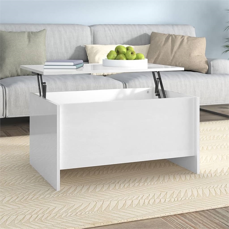 vidaXL Engineered Wood Coffee Table in White