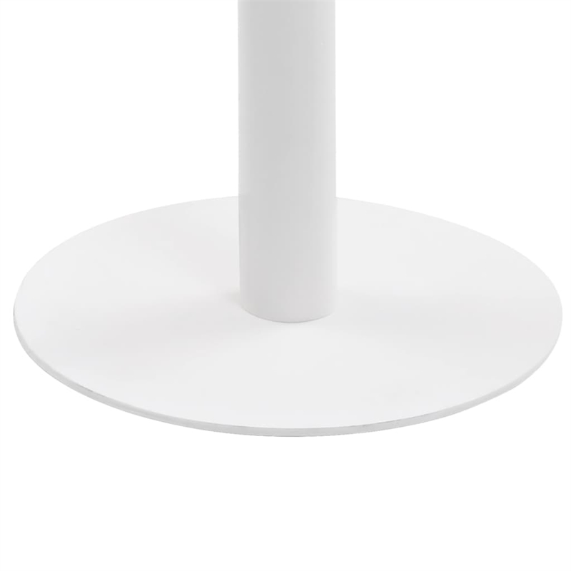 vidaXL Bistro Table in Light Brown/White