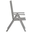 vidaXL Garden Chair in Gray (Set of 8)