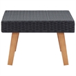 vidaXL PE Rattan Coffee Table in Black