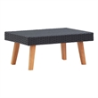 vidaXL PE Rattan Coffee Table in Black
