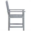 vidaXL Solid Acacia Wood Patio Chair in Gray (Set of 6)