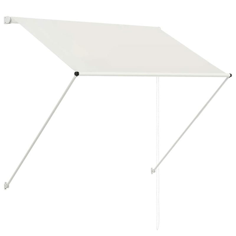 vidaXL Polyester fabric with PA coating Steel frame Awning in Cream