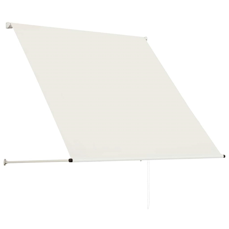 vidaXL Polyester fabric with PA coating Steel frame Awning in Cream