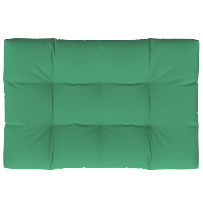 vidaXL Pallet Cushion in Green Fabric