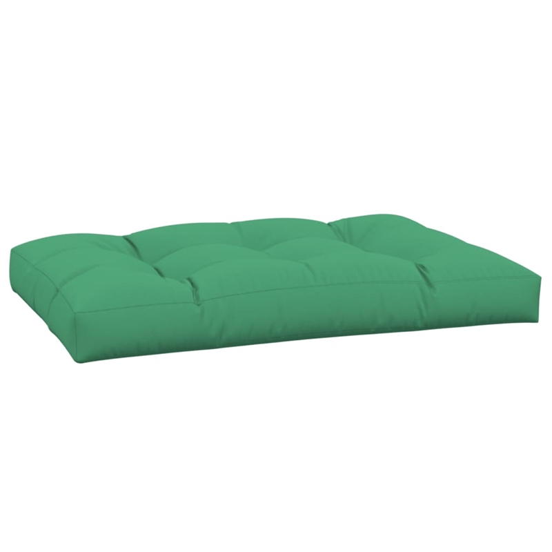 vidaXL Pallet Cushion in Green Fabric