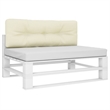 vidaXL Pallet Cushion in Cream