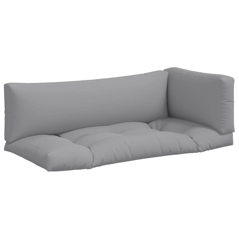 vidaXL Pallet Cushion in Grey (Set of 3)