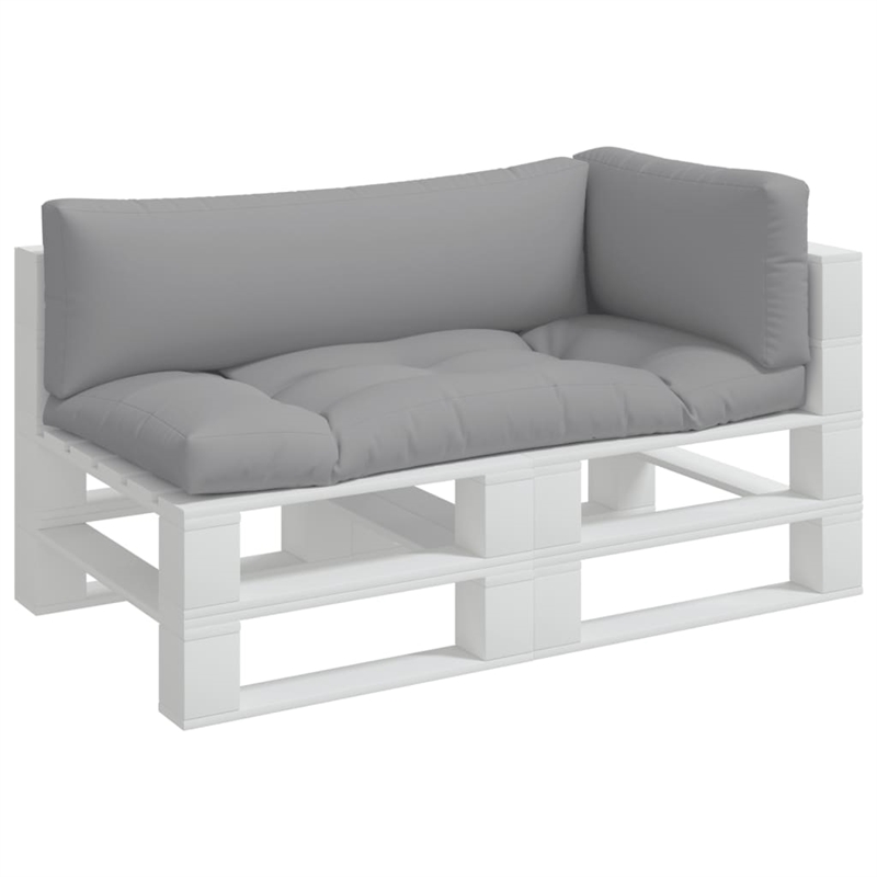 vidaXL Pallet Cushion in Grey (Set of 3)