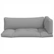 vidaXL Pallet Cushion in Grey (Set of 3)