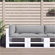 vidaXL Pallet Cushion in Grey (Set of 3)