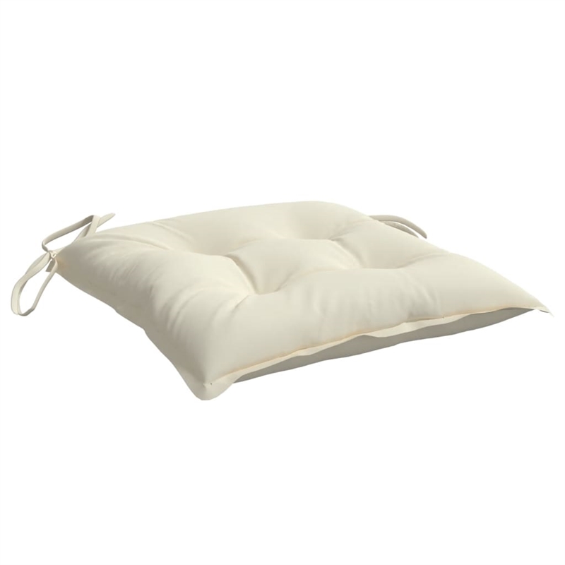 vidaXL Chair Cushion in Cream White (Set of 2)