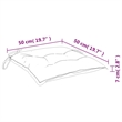 vidaXL Chair Cushion in Cream White (Set of 2)