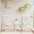 vidaXL Chair Cushion in Cream White (Set of 2)