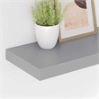 vidaXL MDF and Metal Wall Shelf in Grey Honeycomb (Set of 2)