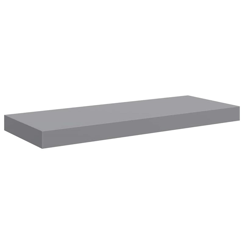 vidaXL MDF and Metal Wall Shelf in Grey Honeycomb