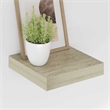vidaXL MDF and Metal Wall Shelf in Oak Honeycomb (Set of 2)