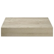 vidaXL MDF and Metal Wall Shelf in Oak Honeycomb (Set of 2)