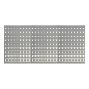 vidaXL 3 pcs 15.7&quotx22.8&quot Wall-mounted Peg Boards in Steel