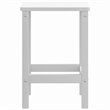 vidaXL Garden Table in White