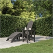 vidaXL Small Garden Table in Anthracite/Gray